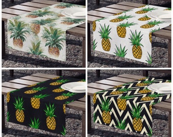 Pineapple Table Runner, Tropical table decor, Fruit Table Runner, Beach House Table Decor, Pineapple Kitchen Decor, Palm Spring Table Runner