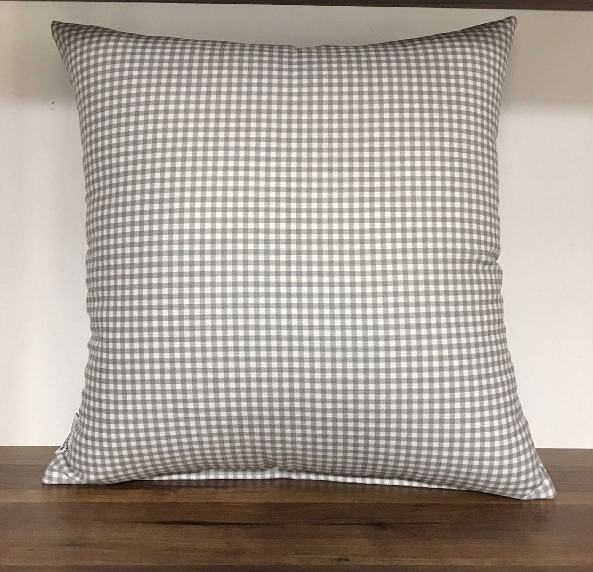 Gray Pillow Covergray Plaid Pillow Casegray and White Etsy