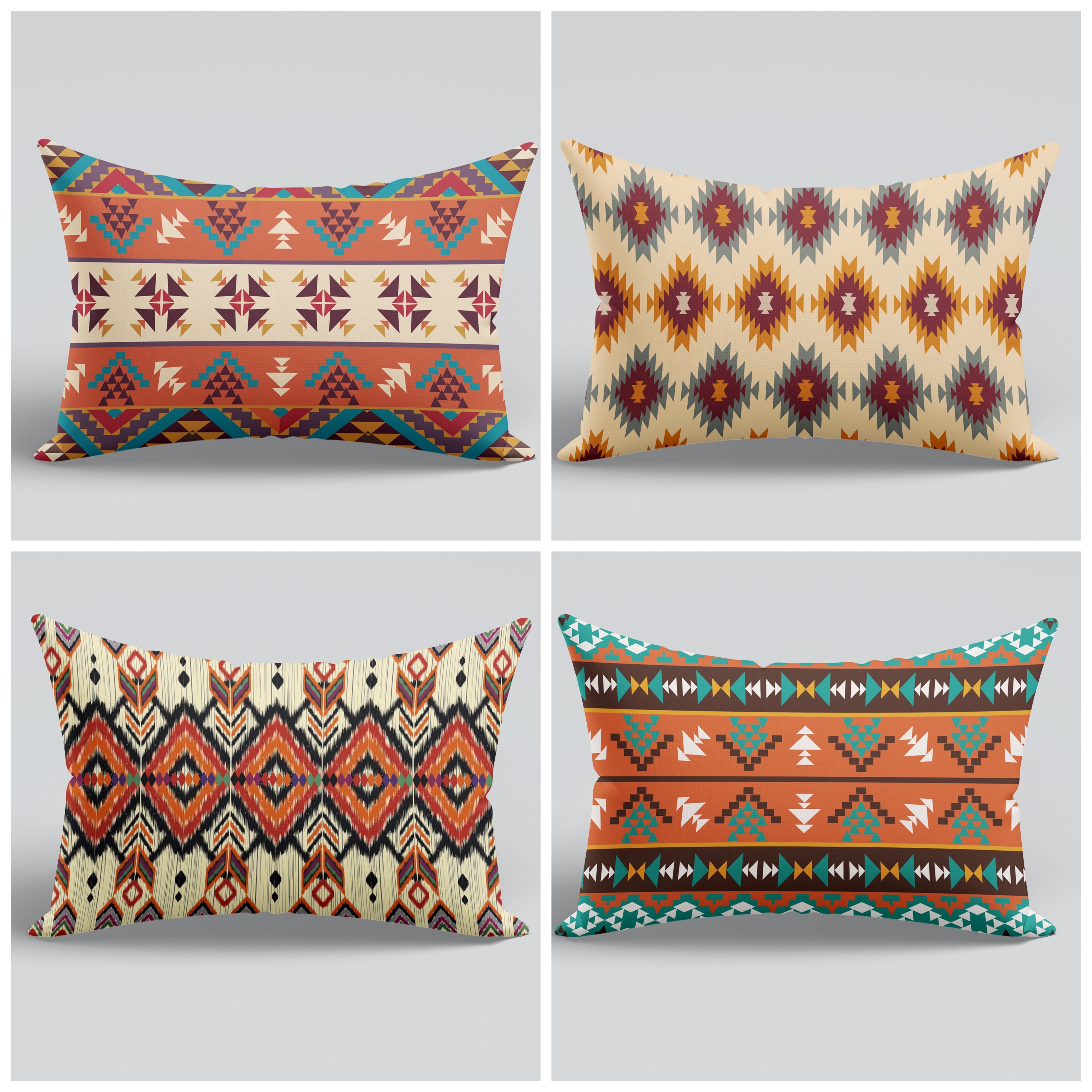 Majestic Home Goods Indoor Outdoor SouthWest Small Decorative Throw Pillow  20 X 12 - On Sale - Bed Bath & Beyond - 22277294