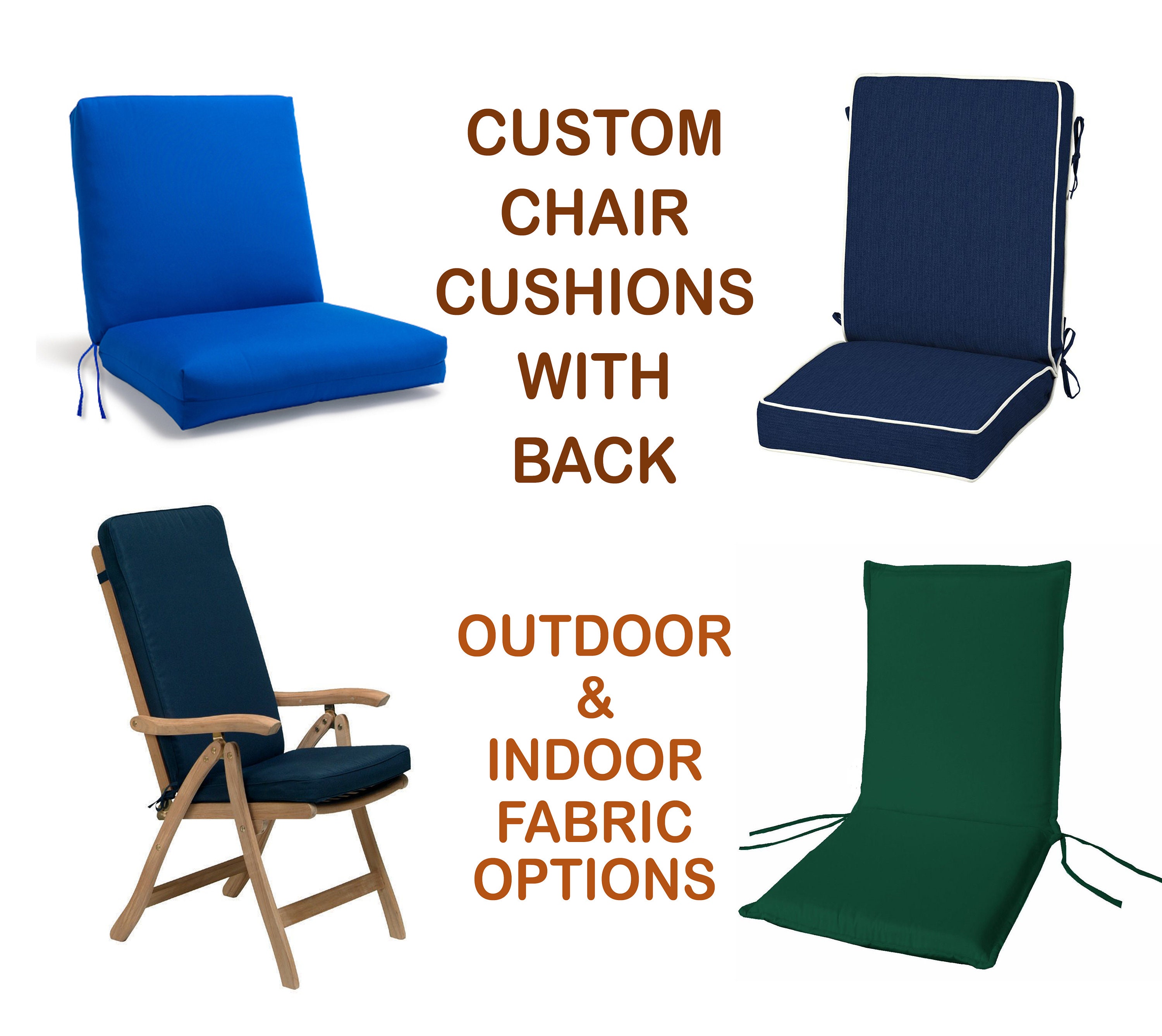 Outdoor Chair Cushions Sunbrella Etsy UK