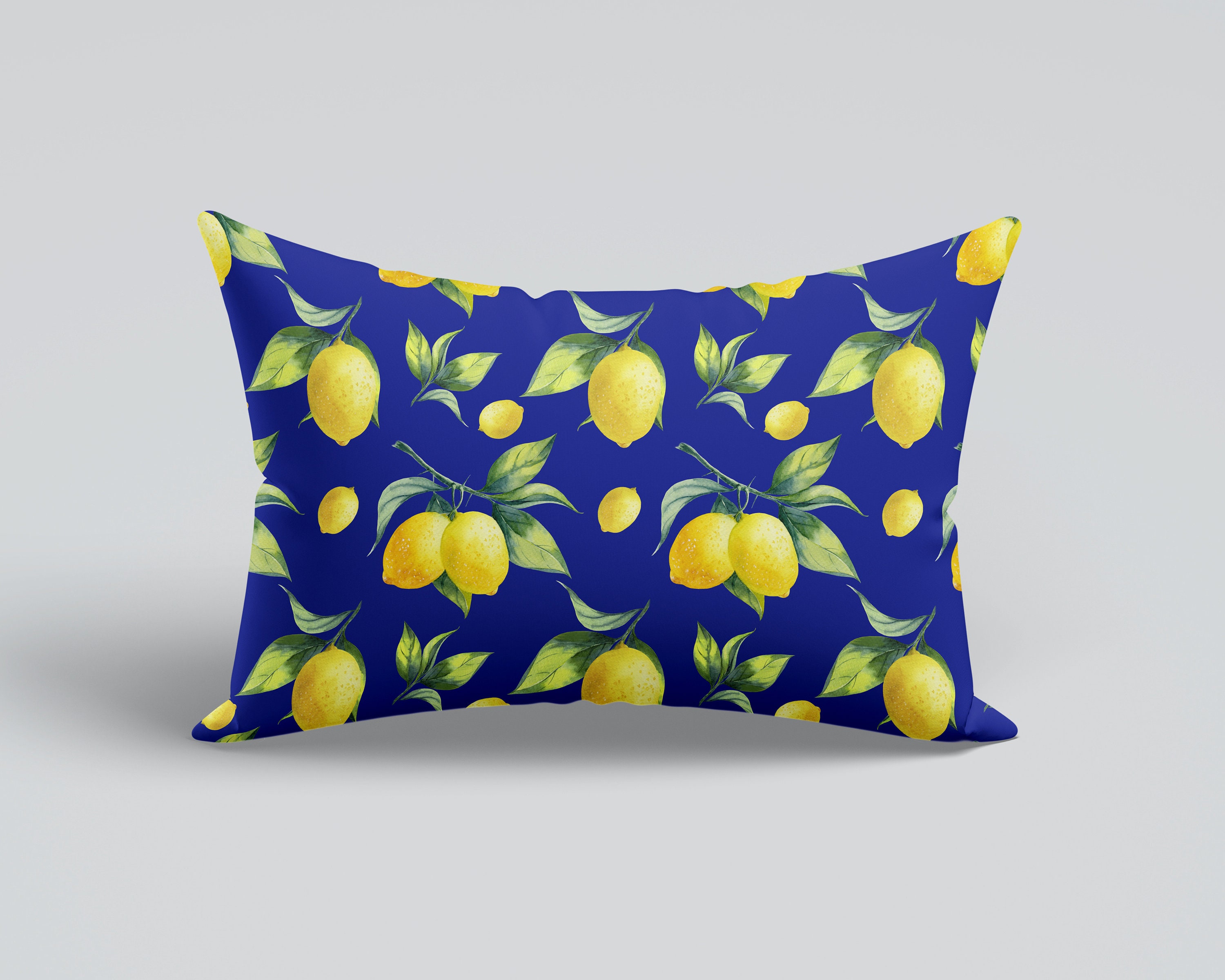 Lemon Outdoor Pillow Coverlemon Lumbar Pillowlemon Throw Etsy