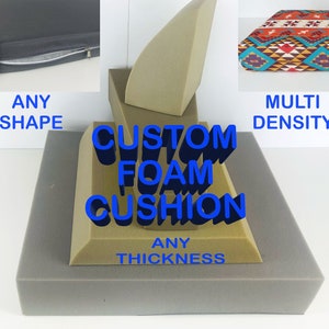 Custom Size Cushion Foams, Any Shape Bench Foam|High Density Upholstery Foam|Outdoor Bench Filling|Foam Cushion