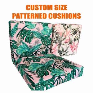 Custom Cushion Cover|Tropical Seat Cushions|Beige Sofa Cushion Cover|Furniture Cushion|Leaves Window Cushion
