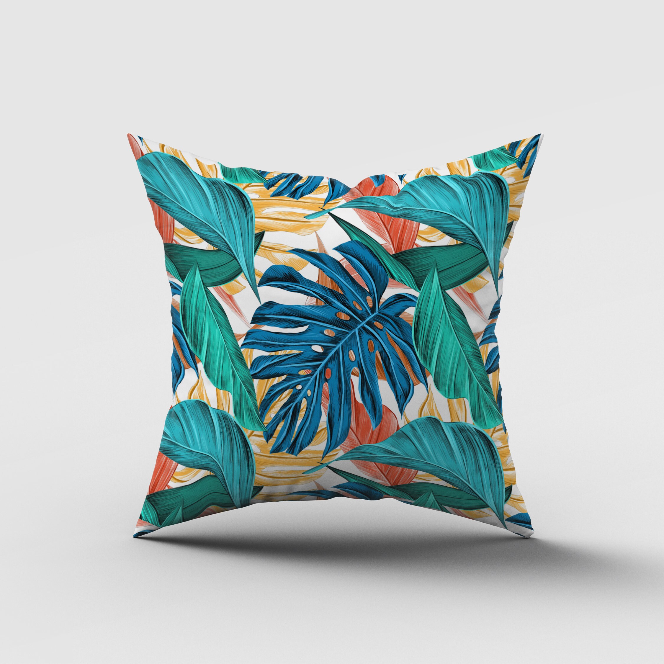 Sunbrella Outdoor Pillow CoverTropical Leaves PillowOutdoor Etsy