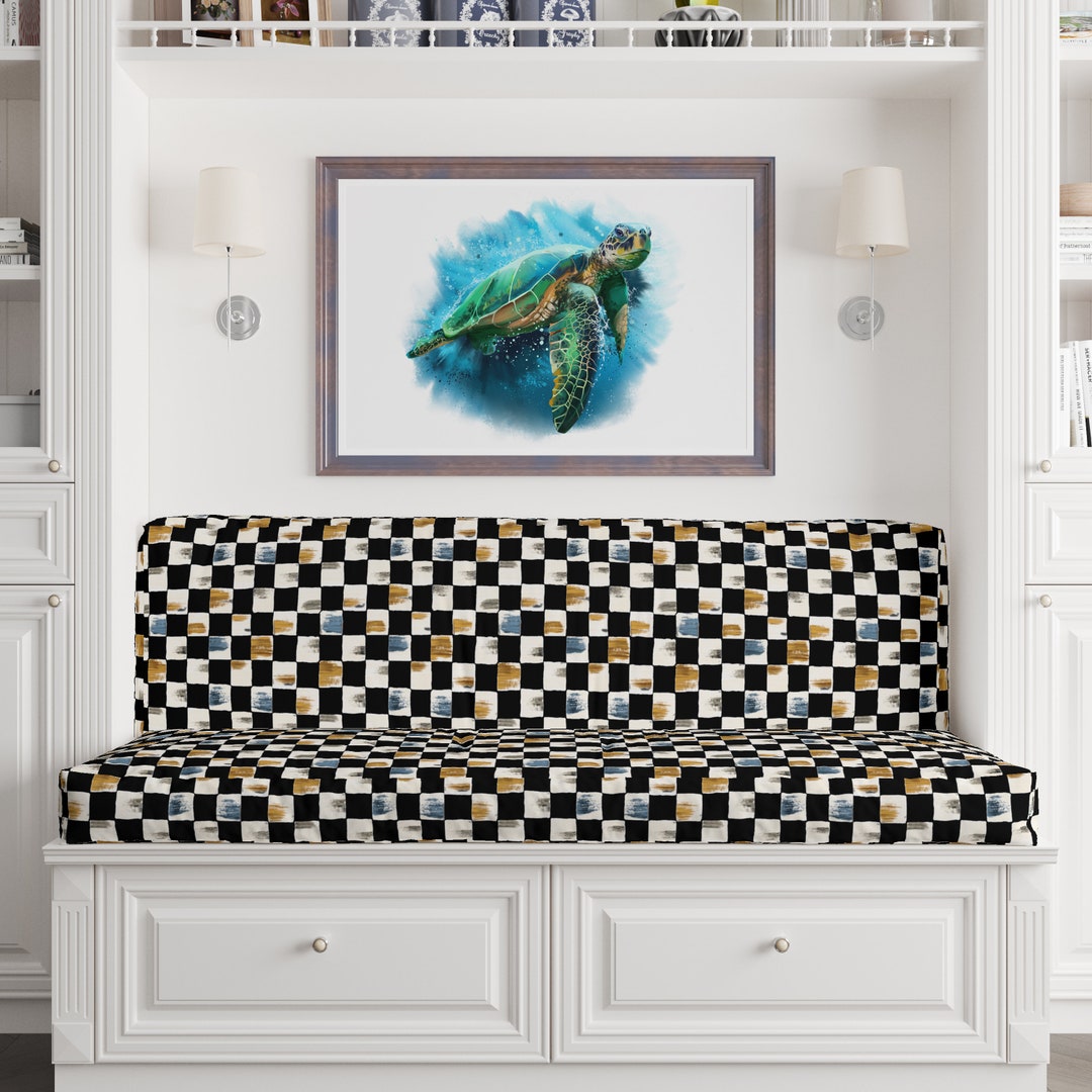 Custom Outdoor Cushion Covercheck Pattern Bench Cushionspatio