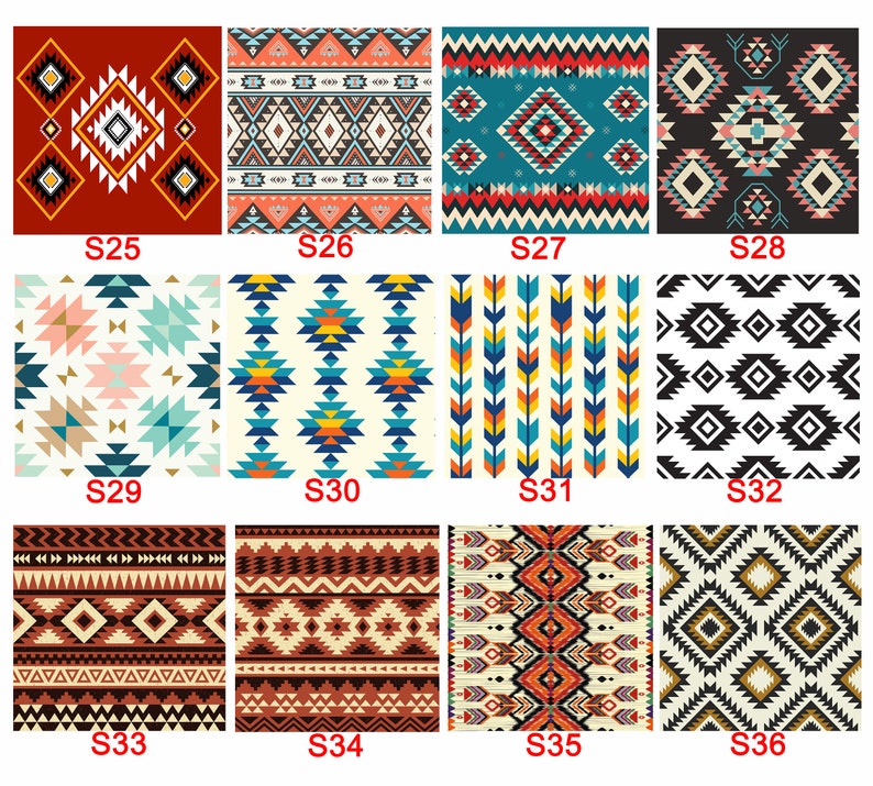 Chair Pads & Covers, Native American Chair Cushions, Chair Cushions with Ties, Southwestern Chair Covers, Custom Chair Cushion,Foam Included image 5