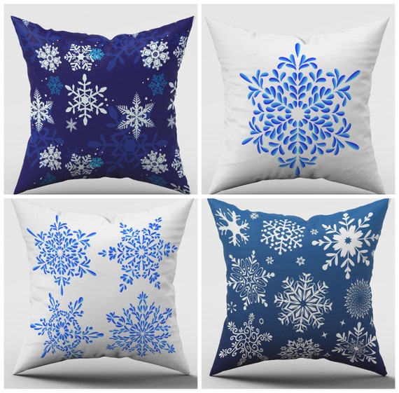 Snowflake outdoor pillows outlet