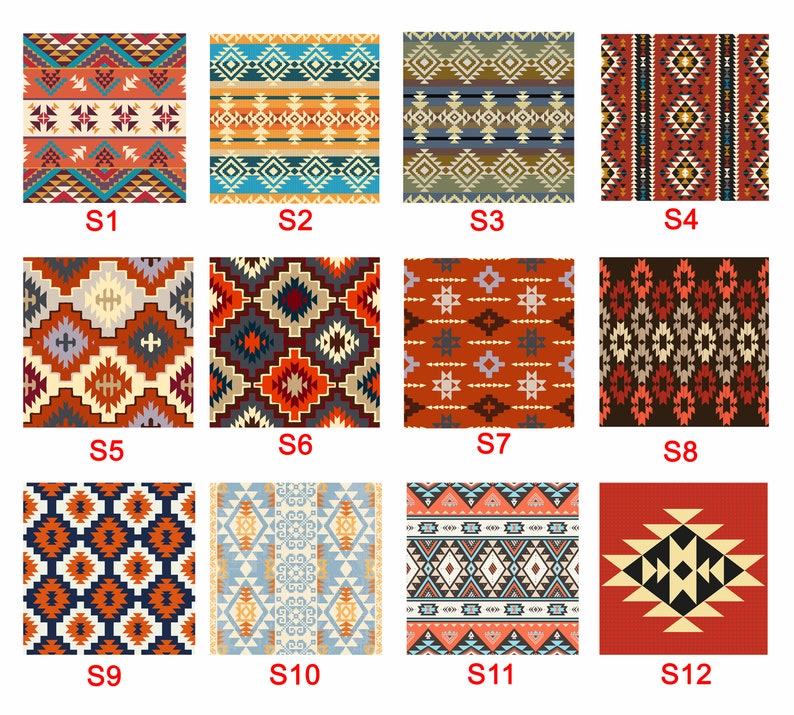 Chair Pads & Covers, Native American Chair Cushions, Chair Cushions with Ties, Southwestern Chair Covers, Custom Chair Cushion,Foam Included image 3