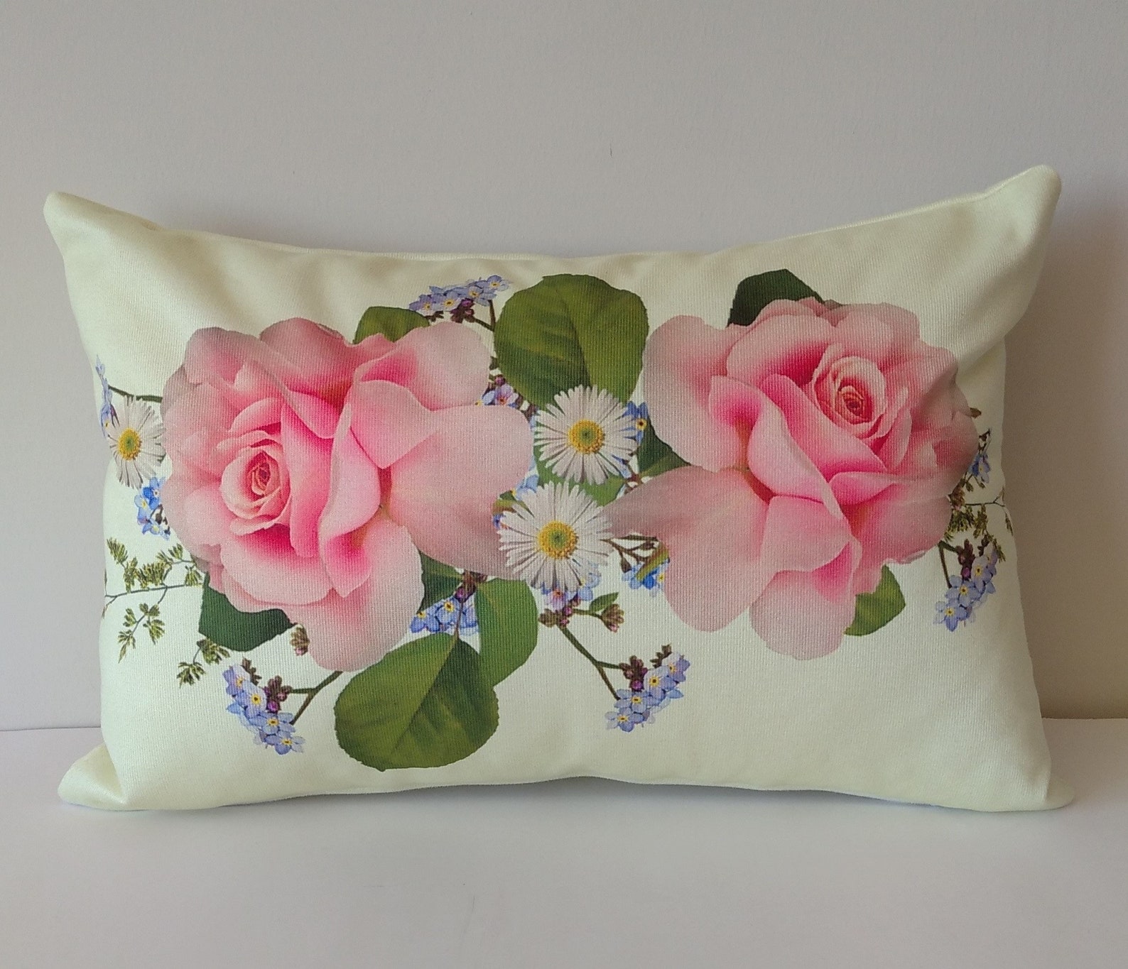 Decorative Pillow Coverspurple Floral Pillow Casefloral Home Etsy
