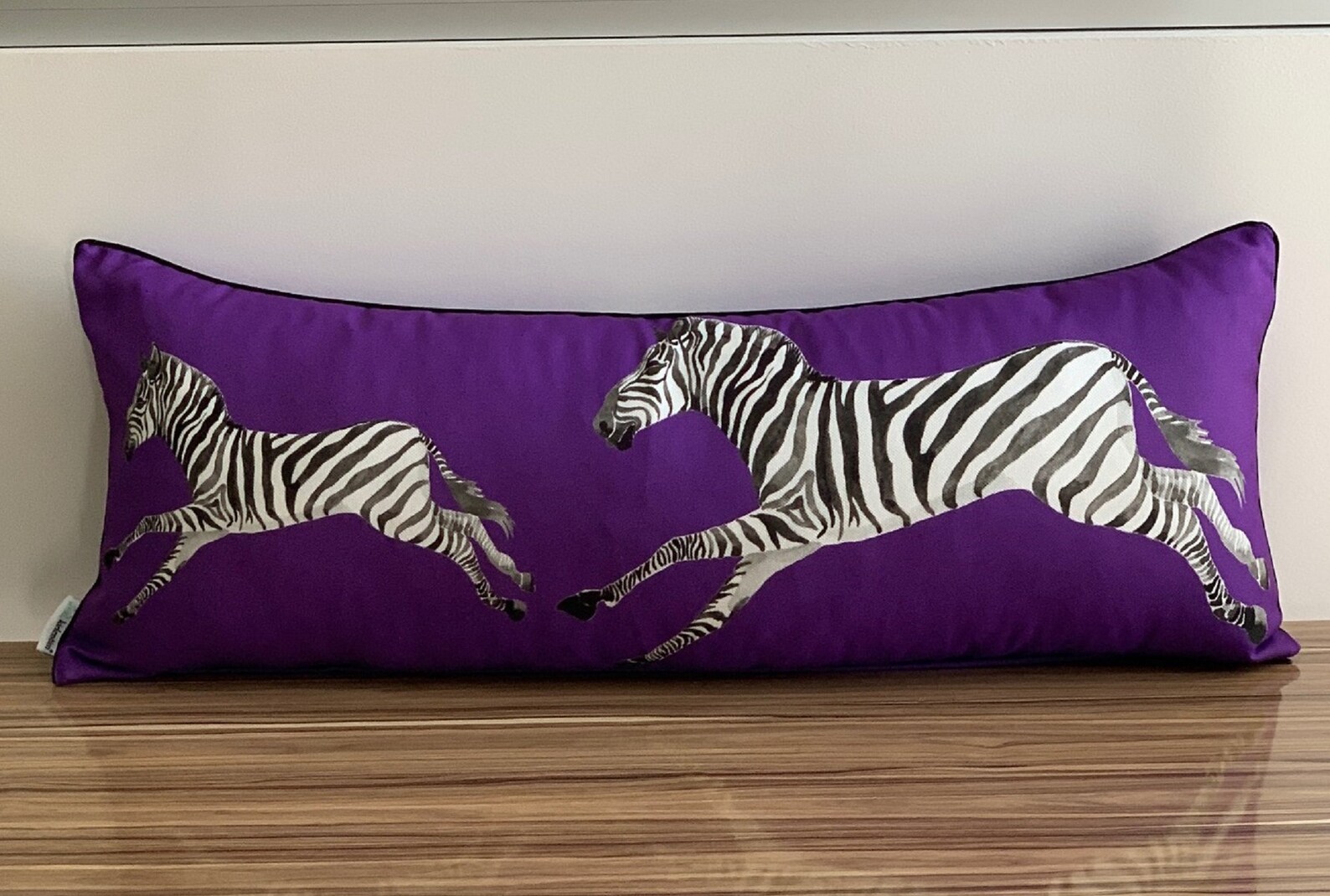 Zebra Pillow Cover Long Lumbar Pillow on Bed Zebra Pillow Etsy