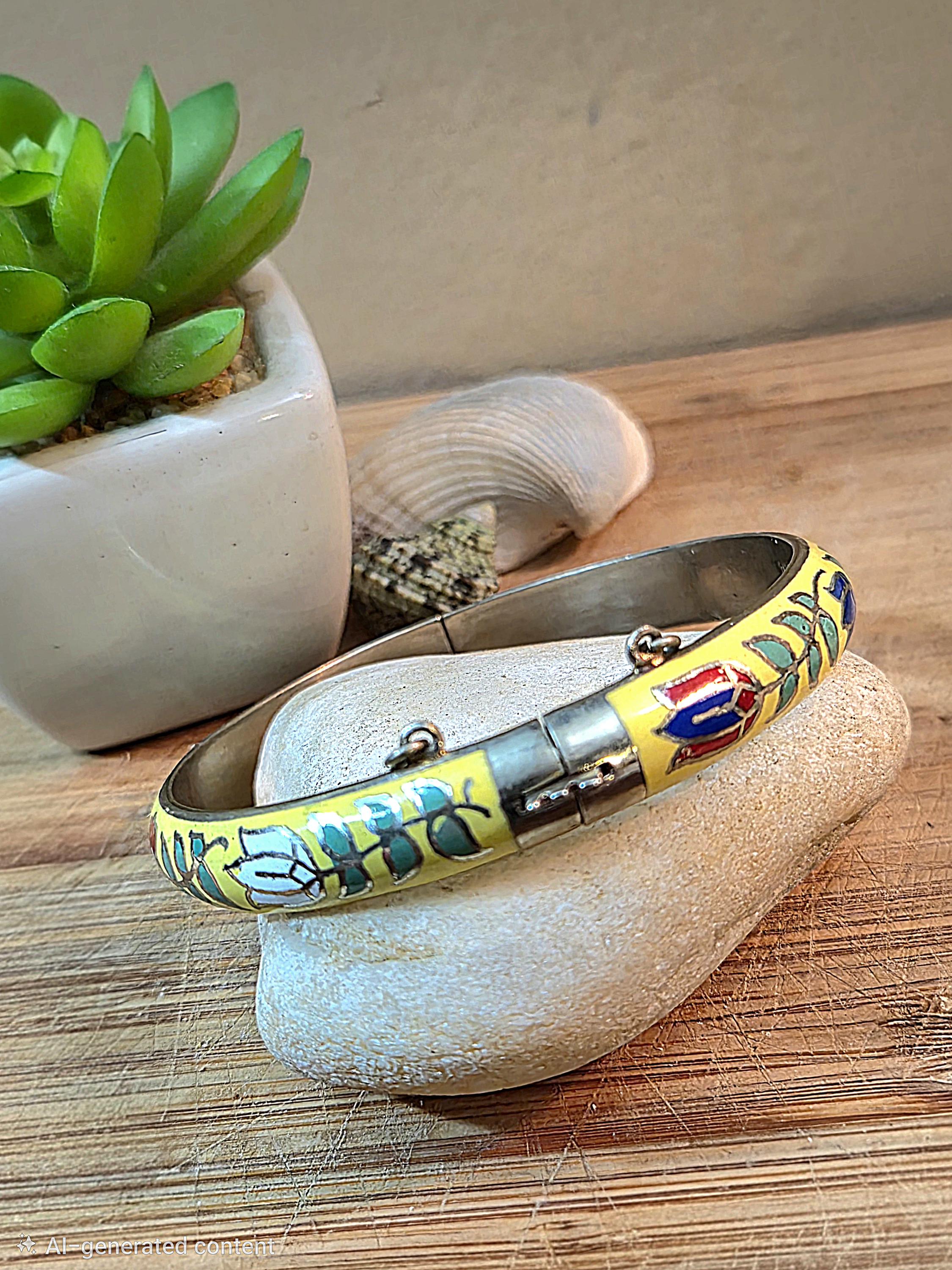 Enamel Bracelet Thailand - Etsy display picture 3