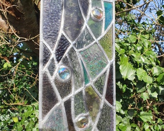 One off Original Abstract Cathedral Glass Leaded Window