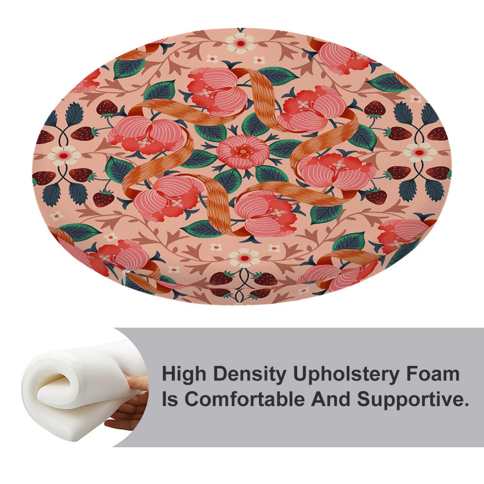 Custom Round CushionChair Covers Etsy