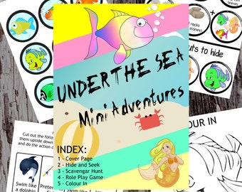 Mini Under the Sea Activity Book for Kids