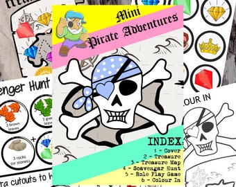 Mini Pirate Adventure Printable Activities for Kids