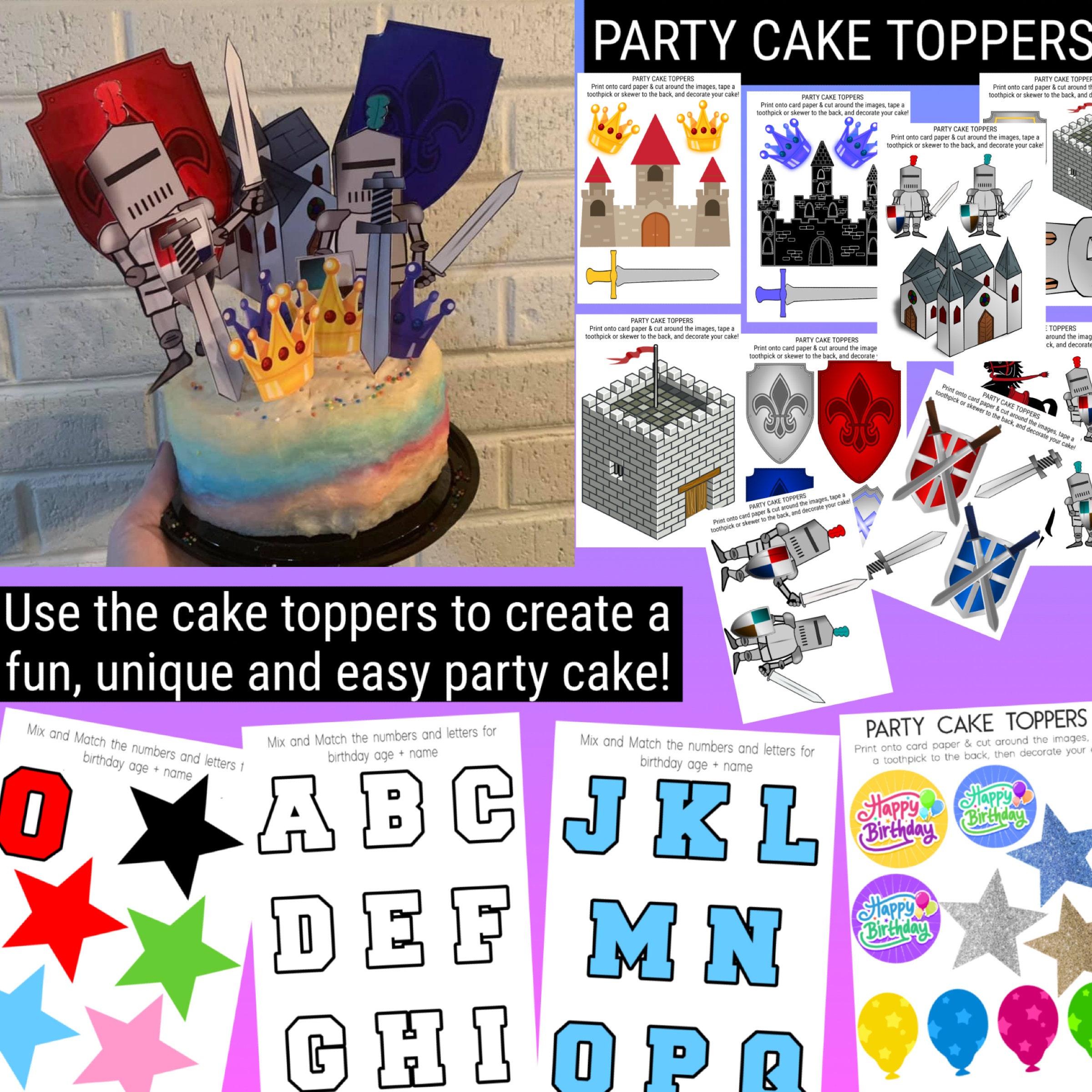 Medieval Themed Printable Party Pack / Medieval Parties / - Etsy
