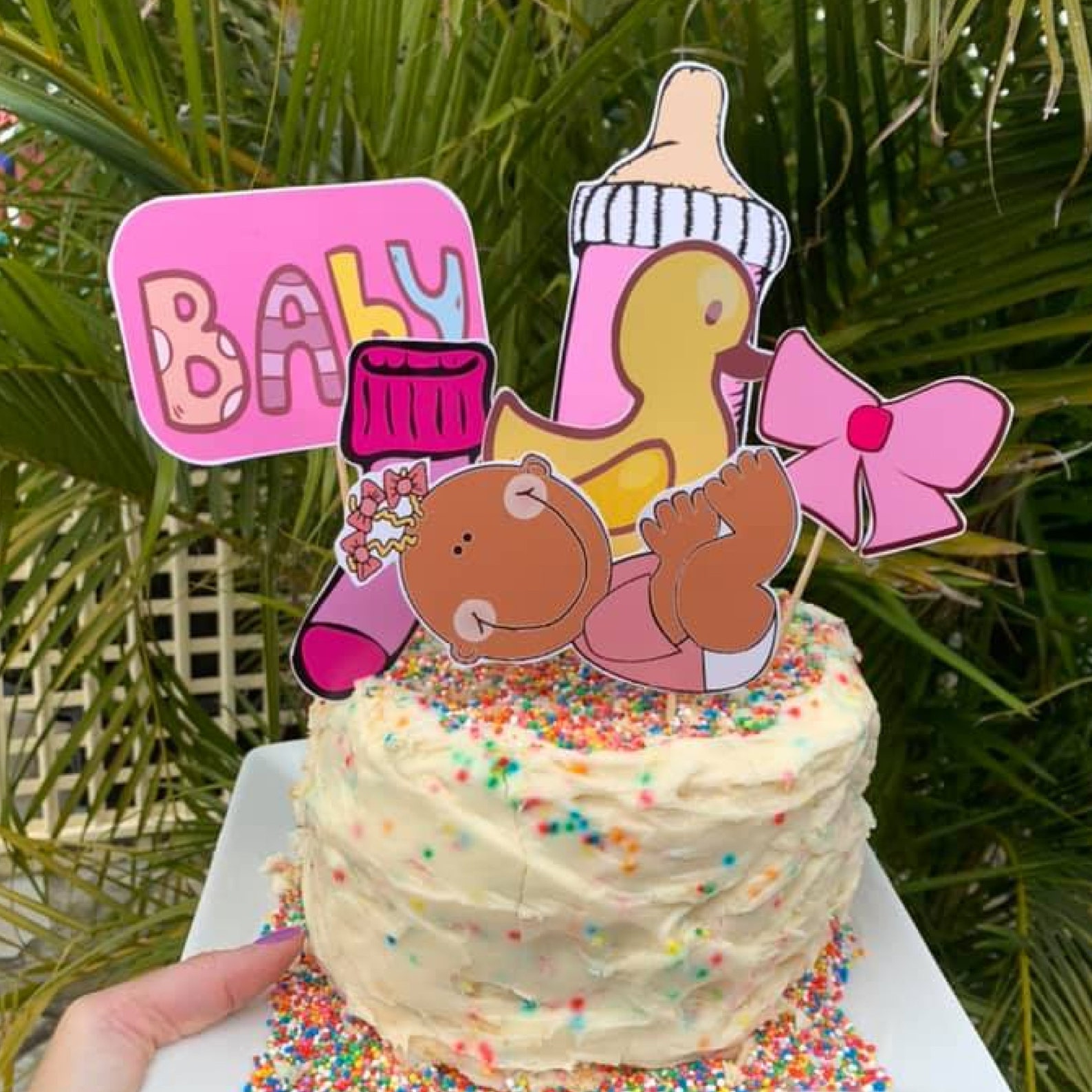 Baby Shower Cake Toppers / Printable Baby Shower Cake Etsy