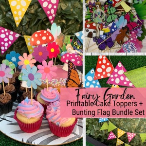 Fairy Garden Party Cake Toppers /Cake Toppers / Design a Fairy image 1