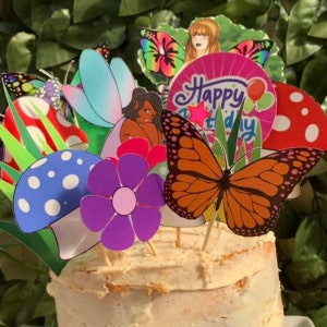Fairy Garden Party Cake Toppers /Cake Toppers / Design a Fairy image 8