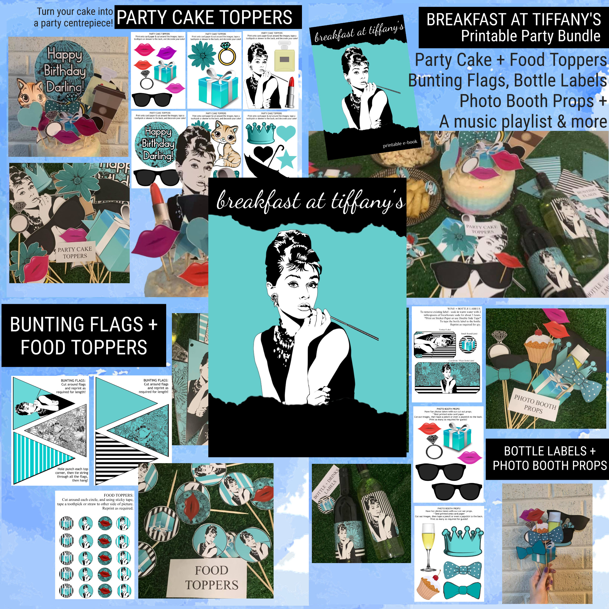 Breakfast at Tiffanys Printable Party Pack / Breakfast at - Etsy Australia