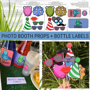 Printable Dinosaur Party Games and Decorations for Kids / Kids Dinosaur Party / Dinosaur Cake Toppers / Dinosaur Photo Props / Dinosaurs image 4