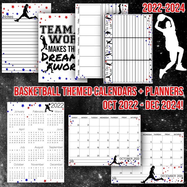 Basketball Calendar Fundraiser Etsy