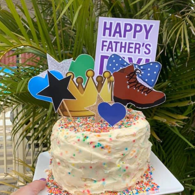 Fathers Day Party Cake Toppers / Fathers Day Gifts / Fathers Day Cake / Fathers Day Decorations / Fathers Day Bunting Flags and Cake toppers image 6