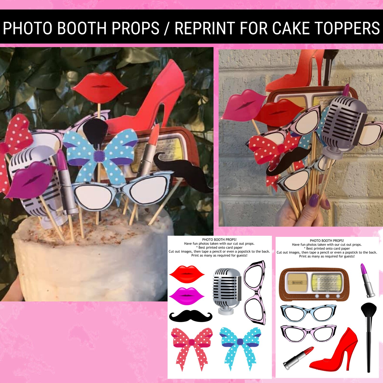 50s Pinup Printable Party Pack / Pinup Theme / Pinup Style - Etsy Australia