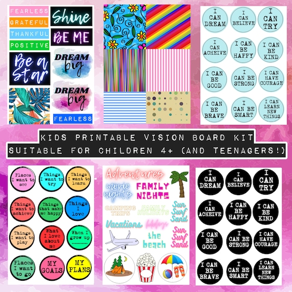 Vision Board Book: Clip Art for Women and Teen Girls / Photos and Quotes to  Cut out and Collage. (Vision Board Books)