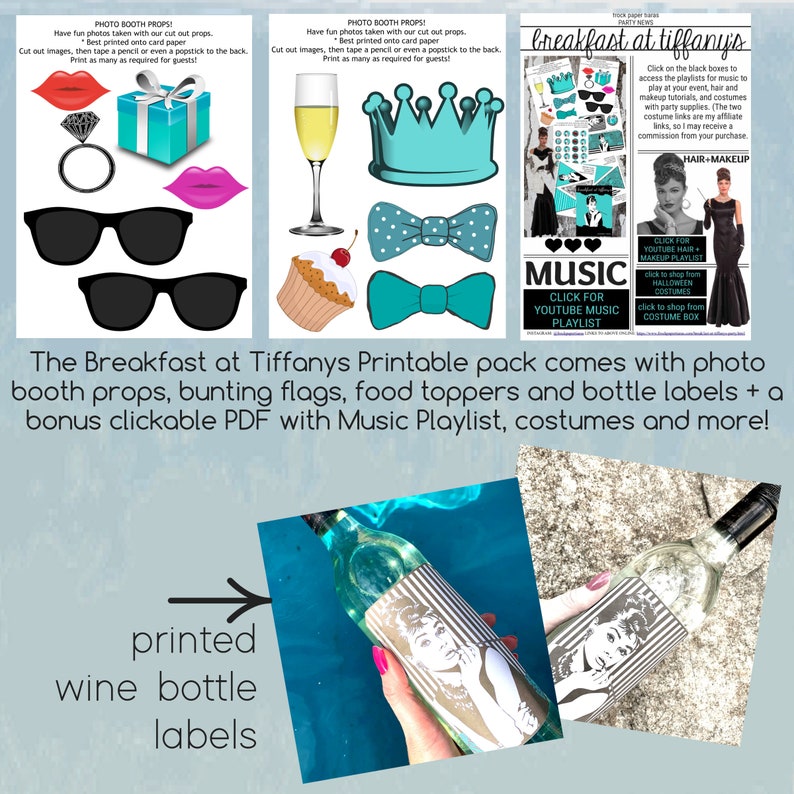 Breakfast at Tiffanys Printable Party Pack / Breakfast at - Etsy Australia