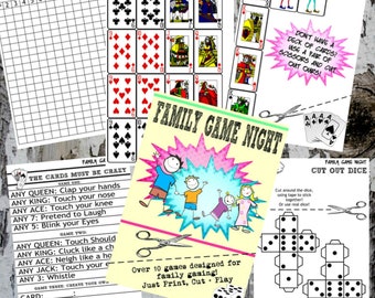 Family Game Night Printable Games