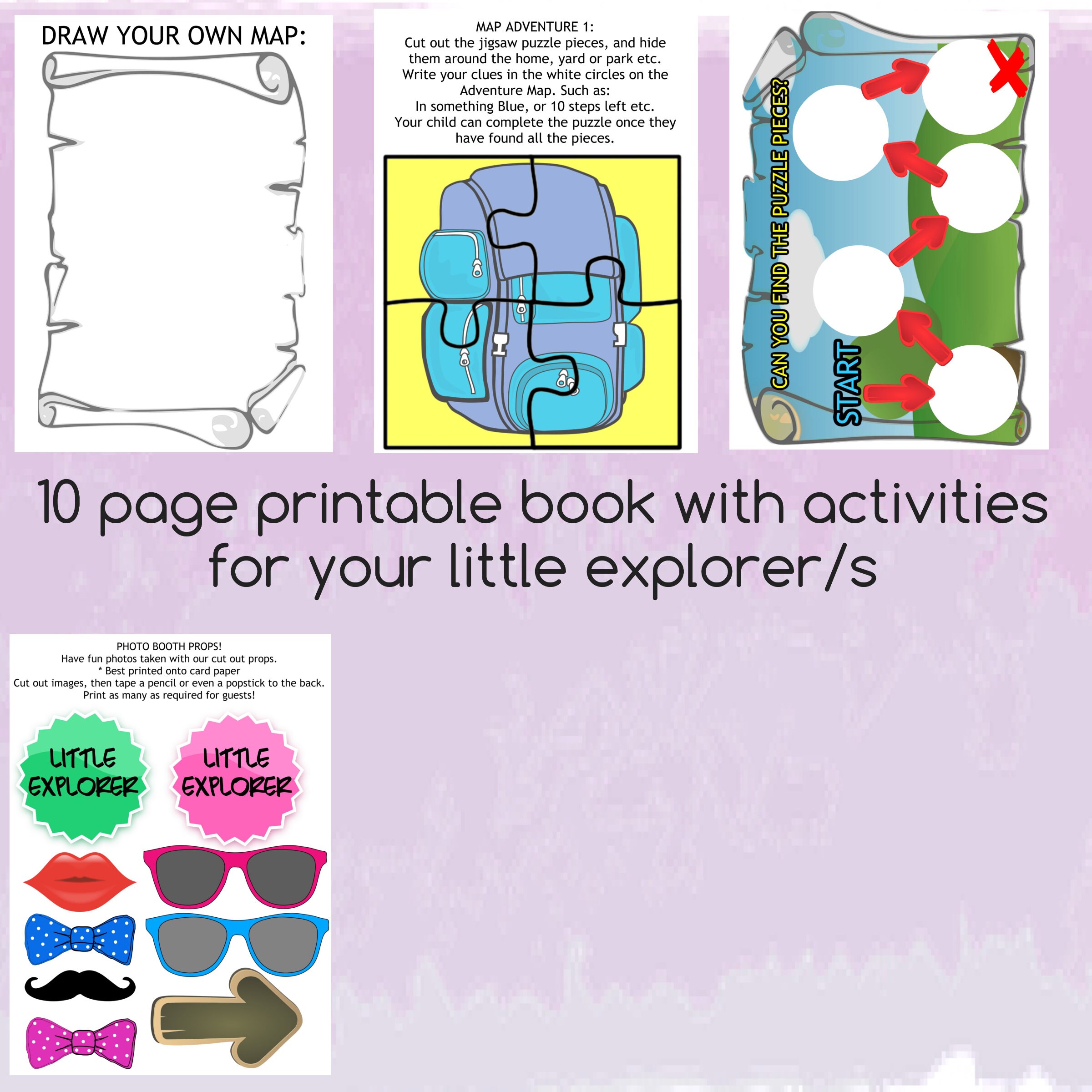 Printable Explorer Adventure Games for Kids - Etsy Australia