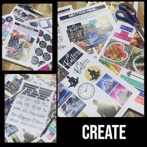 2026 VISION BOARD KIT with Printable words, quotes, images, frames, backgrounds, icons, abundance checks, Vision Board Wall Collage + More image 13