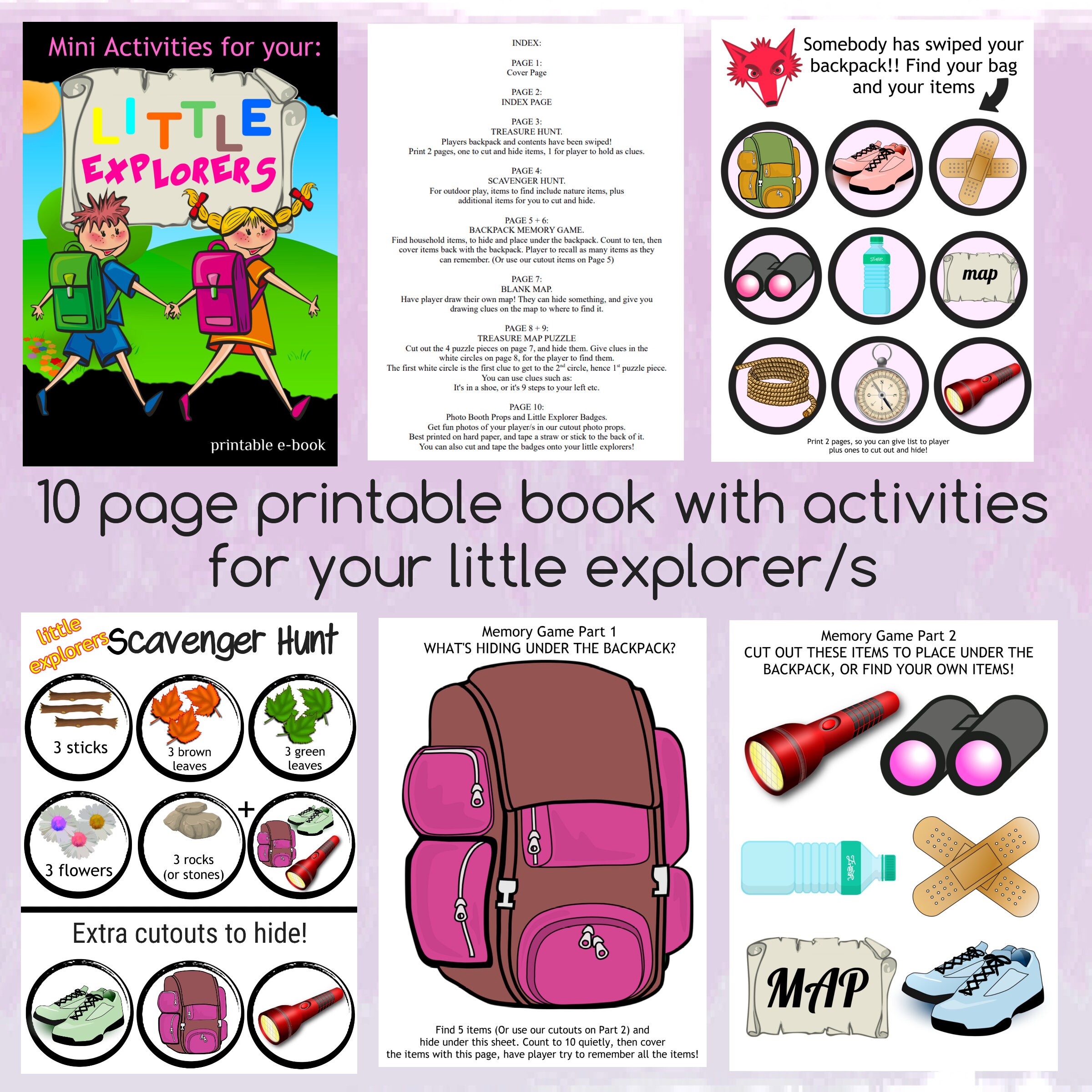 Printable Explorer Adventure Games for Kids - Etsy Australia