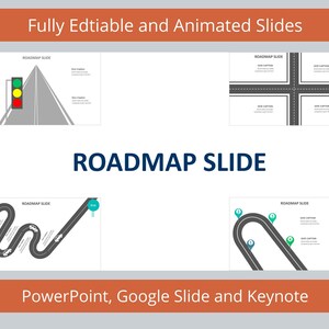 Roadmap Slide Infographic Templates | Diagram for PowerPoint, Google Slides and Keynote | Roadmap Template | Roadmap Slide