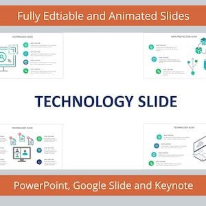 Technology Slide Infographic Templates | Diagram for PowerPoint, Google Slides and Keynote | Technology Template | Technology Slide