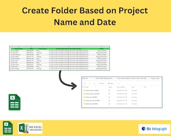 Create Folder Based on Project Name and Date