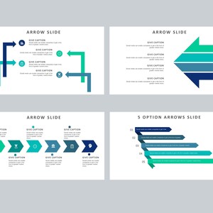 Arrow Slide Infographic Templates | Diagram for Powerpoint, Google ...