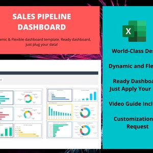 Sales Dashboard - Excel Vorlage | Sales Dashboard | Executive Dashboard | Dynamisches und flexibles Dashboard | Sales-Projektvorlage