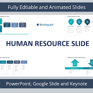 Human Resource Slide Infographic Templates | Diagram for PowerPoint, Google Slides and Keynote | Human Resources Template | HR Slide