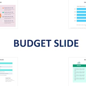 Budget Slide Infografik Vorlagen | Diagramm für Powerpoint, Google Slides, Keynote | Budget Präsentationsvorlage | Budget Slide Vorlage