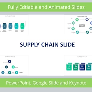 Animierte Folienvorlagen für die Lieferkette | Power Point, Google Präsentationen, Keynote