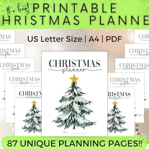 Christmas Planner Printable: Holiday Organizer Bundle (Digital Download)
