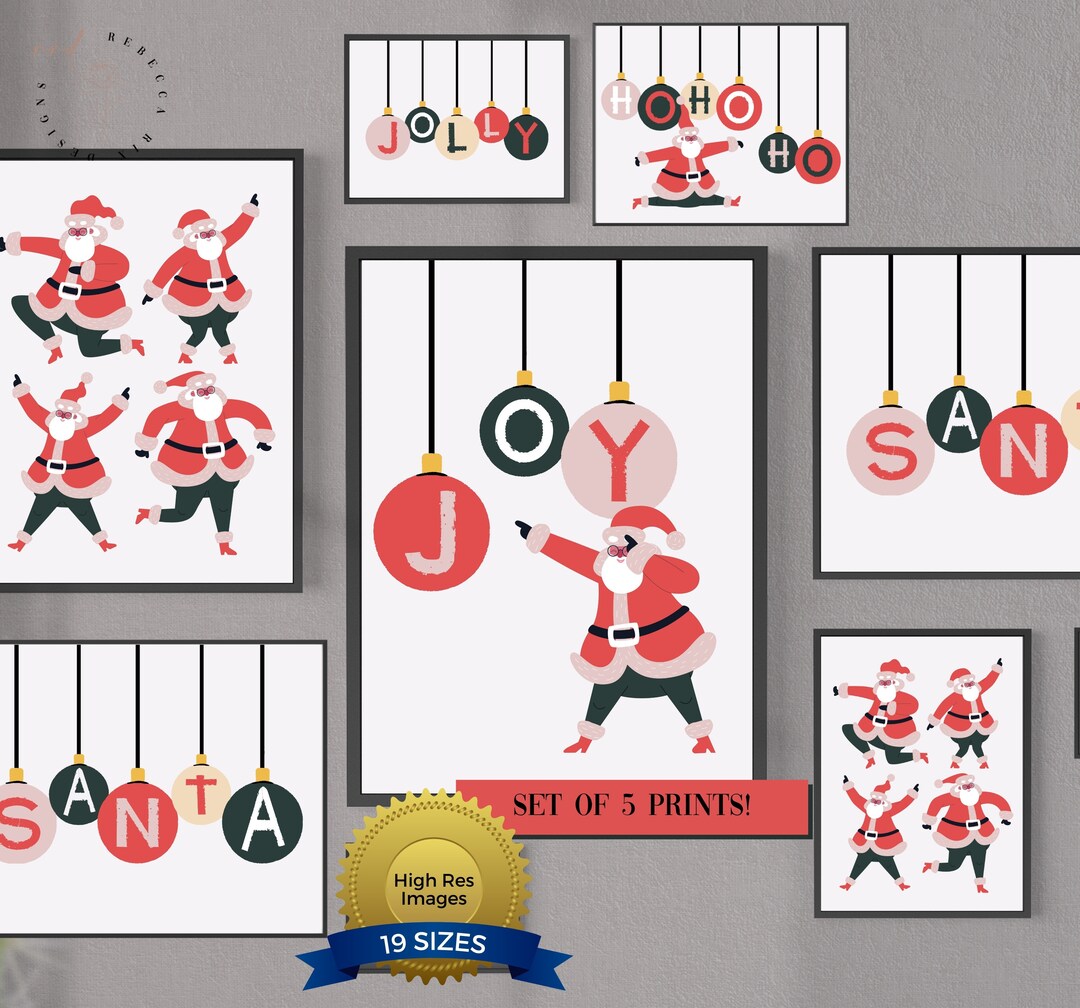Christmas Prints Christmas Printables Christmas Print Set - Etsy