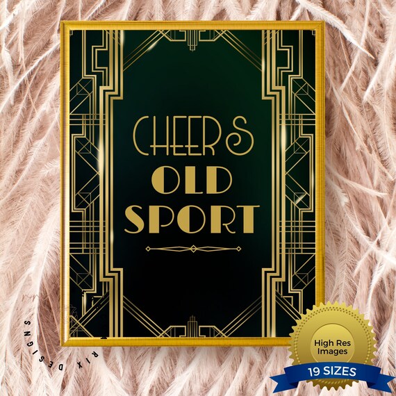 Great Gatsby Party Decor Printable Party Signs Great - Etsy