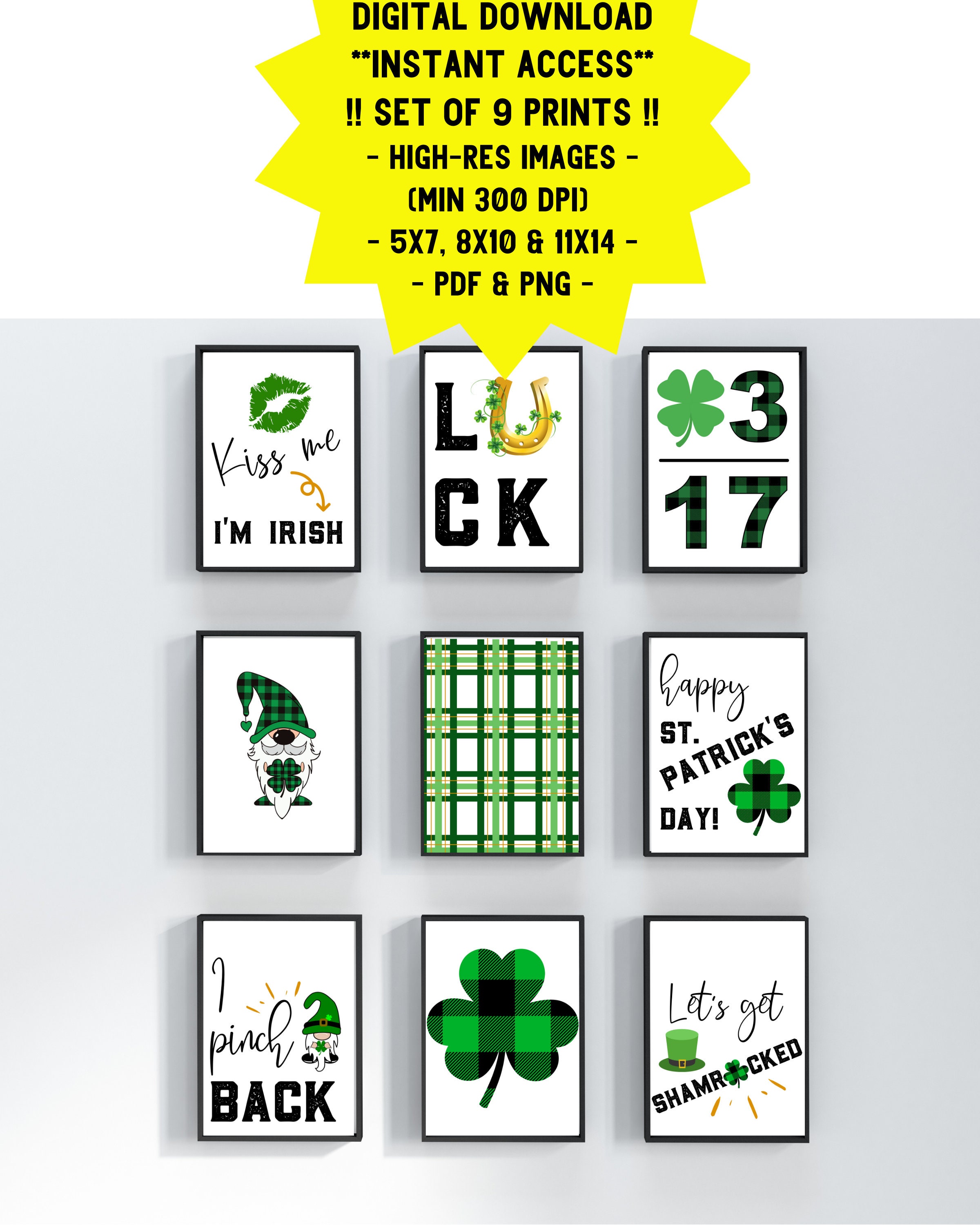 Free 'Happy St. Patrick's Day' printable sign - Green WIth Decor
