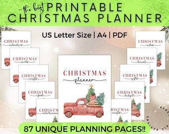 Printable Christmas Planner: Holiday Organizer Bundle (Digital)