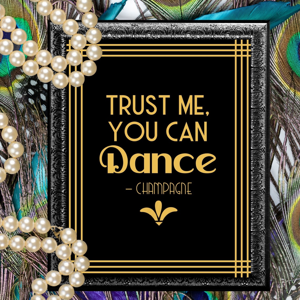 Great Gatsby Party Decor Printable Party Signs Great - Etsy