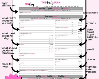 Printable Agenda: Planner Girl Boss (Digitaler Download)
