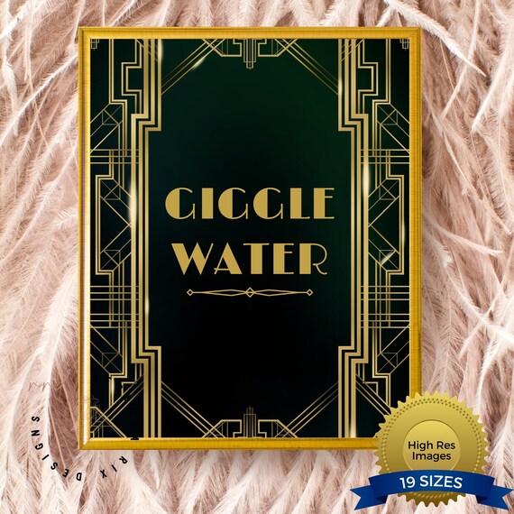 Great Gatsby Party Decor Printable Party Signs Great - Etsy